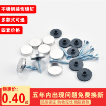 Advertising Nail Glass Nail Trim Cover Screw Cap Plastic Acrylic Fixed Screw Cap Decorated Cover Mirror Nail stainless steel