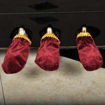 Thickened gold velvet piano pedal set Foot set a pair of 3