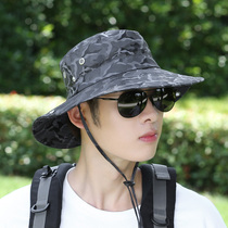 Fishermans hat male summer hat camouflage big eaves sun hat outdoor mountaineering sun sun hat cycling travel hat female