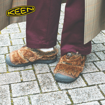 KEEN Official Autumn New HOWSER III SLIDE Outdoor Womens Shoes Warm One Foot Slip-On Fur Shoes