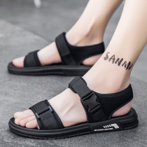 Summer mens beach shoes Vietnam driving cool slippers outdoors wearing non-slip and abrasion resistant trend teenagers casual sandals