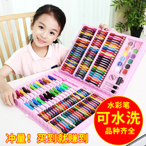 Childrens painting brush birthday gift watercolor pen set kindergarten learning art painting tools students can wash