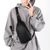 Chest bag mens shoulder bag messenger bag simple leisure tide brand multi-functional cross bag mens bag small bag personality small backpack