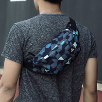 Running bag shoulder bag men summer tide bag lightweight shoulder bag mini cycling sports fitness portable chest bag