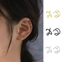 Small elbok 925 pure silver without earthy hole cross double ear clip ear clip false earrings earrings woman earrings with lukewarm wind
