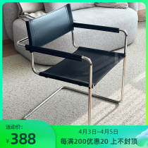 Gentleman armchair medieval stainless steel tube dining chair Nordic Bauhaus designer studio in talks for a folk chair