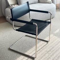Gentleman armchair medieval stainless steel tube dining chair Nordic Bauhaus designer studio in talks for a folk chair