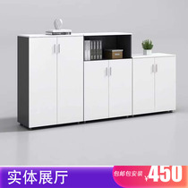 Office furniture file cabinet wooden board file cabinet file cabinet glass open bookcase