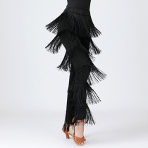 Latin dance costume female adult modern dance culottes tassel trousers Jitba Four Seasons high waist dance pants