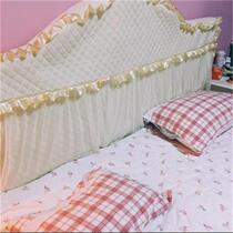 Customized European cloth art bed Hood solid wood leather bedside back cover 1 8m1 5m soft bag dust protection cover arc