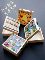 Childrens puzzle handmade diy mosaic storage box material package Primary School Day festival creative jewelry box gift
