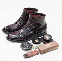 French-made SAPHIR Safiya oversized horse brush bag leather suit boots clean and polished