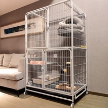 Cat cage home oversized free space with toilet integrated indoor two-story Cat House Cat Den cat cage Villa
