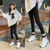 Girl Beats Bottom Pants Spring Autumn Thin pure cotton outwear foreign air CUHK Childrens pants Spring loaded with foreign air 100 hitch trousers