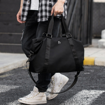Mens Large Capacity Travel Fitness Handbag Casual Single Shoulder Diagonal Satchel Trend Brief Luggage Bag Backpack Mens Bag