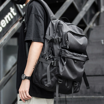 Japanese trend function backpack mens shoulder bag large capacity travel bag junior high school college student bag Tide brand mens bag