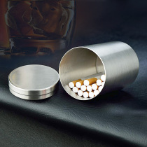 304 Stainless Steel Cigarette Box Metal Tobacco Cigarette Cigar Tea Cigarette Cotton Shot Cigar Tea Cigar Cotton Spot