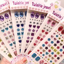 Childrens makeup stage diamond sticker paste Acrylic crystal Gem mobile phone decoration handmade reward sticker art