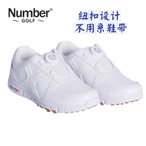 Number childrens golf shoes waterproof comfortable fixed nail sports lightweight golf youth shoes