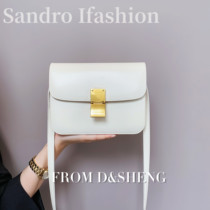 France Sandro Ifashion BOX tofu bag female 2021 New crossbody shoulder bag saddle bag