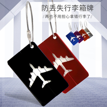  Travel label Boarding pass Business trip suitcase listing tag Check-in tag Travel abroad custom creative luggage tag