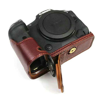 Applicable to Canon EOS R5 R6 camera bag leather case R5 protective case handle half set R6 leather base camera case