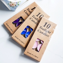 Smoke-free birthday proposal for fragrance candle creative romantic hotel candle heated tea wax cooked tea