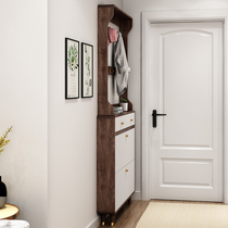 Ultra-thin shoe cabinet home door entrance porch cabinet large capacity tipping bucket new Chinese shoe cabinet simple modern coat rack