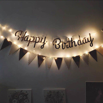 ins net red 1 one year old baby birthday decoration boy girl party scene placement background wall supplies