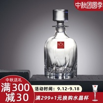 rcr imported crystal glass wine bottle household with lid high grade Decanter wine bottle luxury whiskey wine bottle