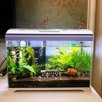 Sensen ultra-white self-circulating small fish tank Desktop ecological glass tank Aquarium Water plant tank Living room landscaping goldfish tank