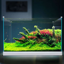Sensen widened ultra-white glass fish tank Living room small ecological aquarium Aquatic plant tank Medium desktop goldfish tank