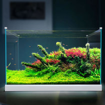 Sensen widen ultra-white glass fish tank living room small ecological aquarium water tank medium desktop goldfish tank