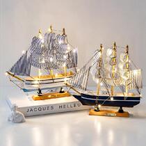 Sailboat model ornaments Large Four Seasons decoration home furnishings living room girlfriend Zen jewelry Nordic style walls
