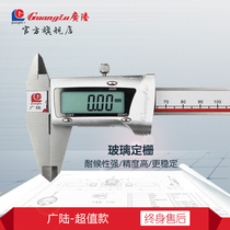 Guanglu CNC ruler 0-150-200-300 digital electronic stainless steel cursor Industrial text play oil mark