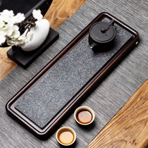 Wujinshi dry bubble tea tray drainage household solid wood tea table bamboo tea sea Japanese kung fu tea set for small one person