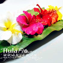 Hawaiian Hula Headwear Hair Decorations Bali Fo Mulberry Flower Side Clamp Head Cord Hair Rope Hairband Wristlet