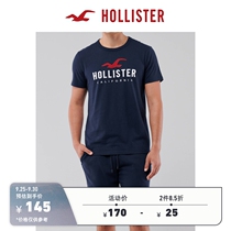 Hollister classic Logo pattern short sleeve T-shirt men 311307-1