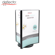American Dido can assemble A4 acrylic three sides rotating wine table advertising materials display rack menu board D592704