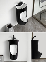 Lixin for Hengjie Kohler TOTO urinal hanging wall adult mens bathroom home black ceramics