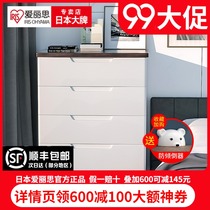 Japanese Alice plastic drawer type storage cabinet multi-layer thick Alice cabinet storage box household chest