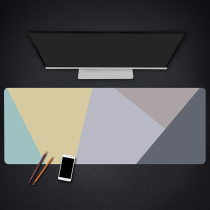 Oversized simple creative mouse pad game thickened lock edge water proof table pad Office custom computer keyboard cartoon