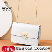 Woodpecker womens bag 2021 new summer niche premium chain bag shoulder shoulder crossbody fashion small square bag