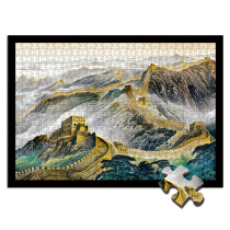 Wooden Jigsaw Puzzle 1000 Pieces Style National Wind Landscape Decoration Paintings of the Foxconn Festival for the Elderly to Unblock Toys