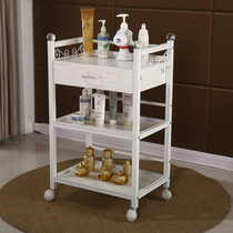 Beauty cart trolley three-layer with drawer hair salon beauty salon small cart barber shop tool Salon Salon cart