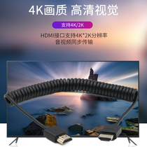 Monitor HDMI line hdmi 2 0 thin soft line HD 4K video cable SLR micro single camera image transmission display wire cable Astro Wood mini micro data cable 8