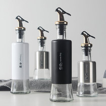 Stainless steel glass seasoning jar anti-leaking vinegar pot soy sauce bottle of wine bottle balsamic oil bottle Home Commercial Barbecue Sauce Bottle