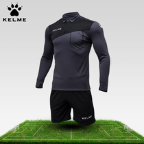 kelme referee uniform mens game training long polo shirt set