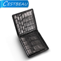  cestbeau nile crocodile whole leather short wallet crocodile belly mens wallet Crocodylus niloticus