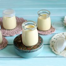 Pudding bottle pudding cup mousse cup yogurt bottle high temperature resistant 100ml with lid